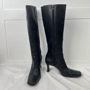 Black Leather Ilo 2 Knee-High Boots Made in Brazil Women’s 7M
